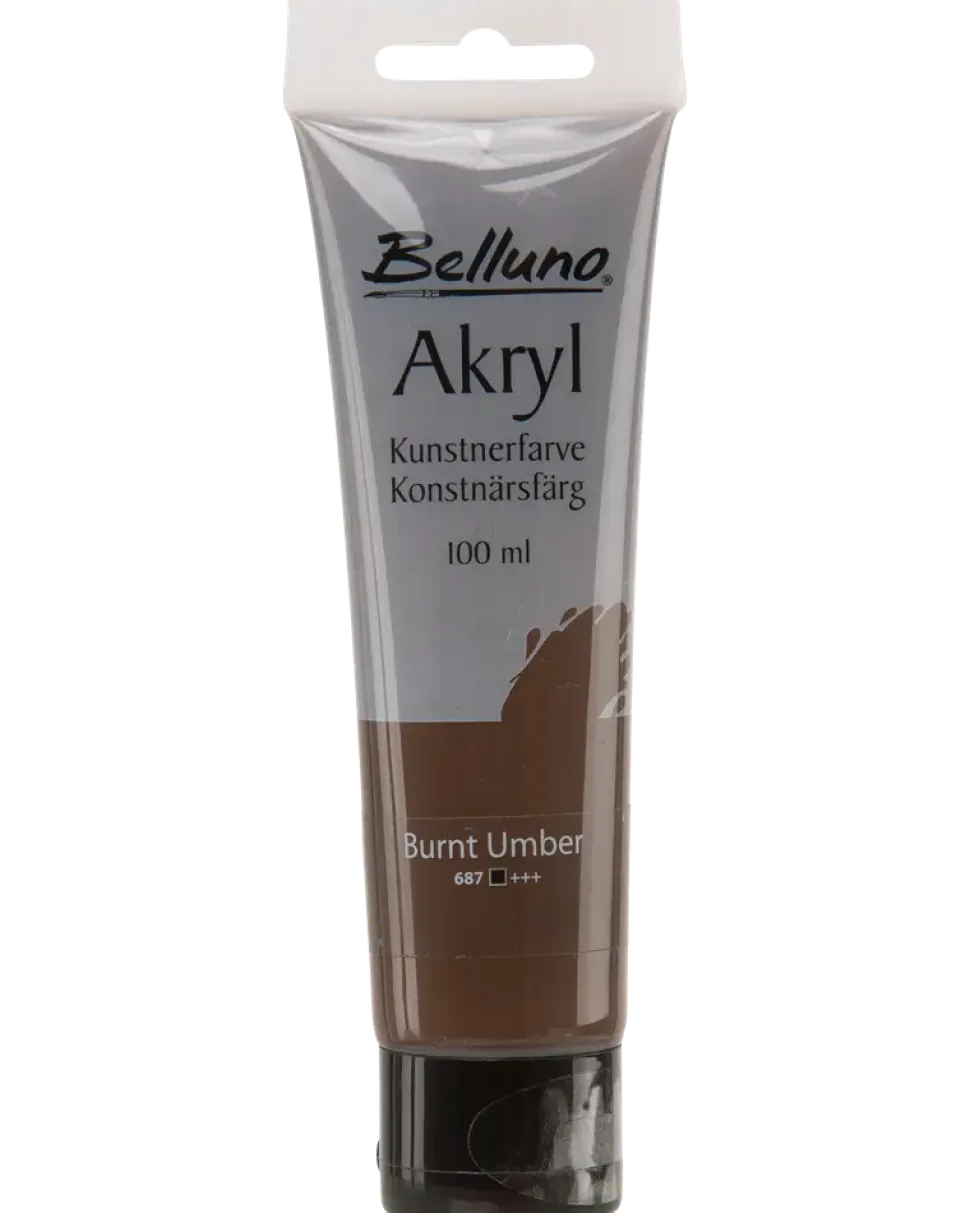 Akrylfärg brun 100 ml