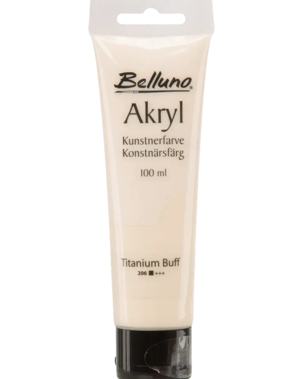 Akrylfärg gräddvit 100 ml