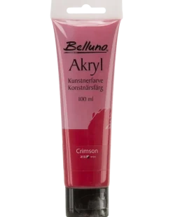 Akrylfärg mörkröd 100 ml
