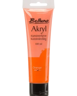 Akrylfärg orange 100 ml