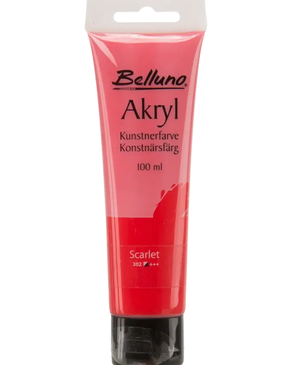 Akrylfärg röd 100 ml