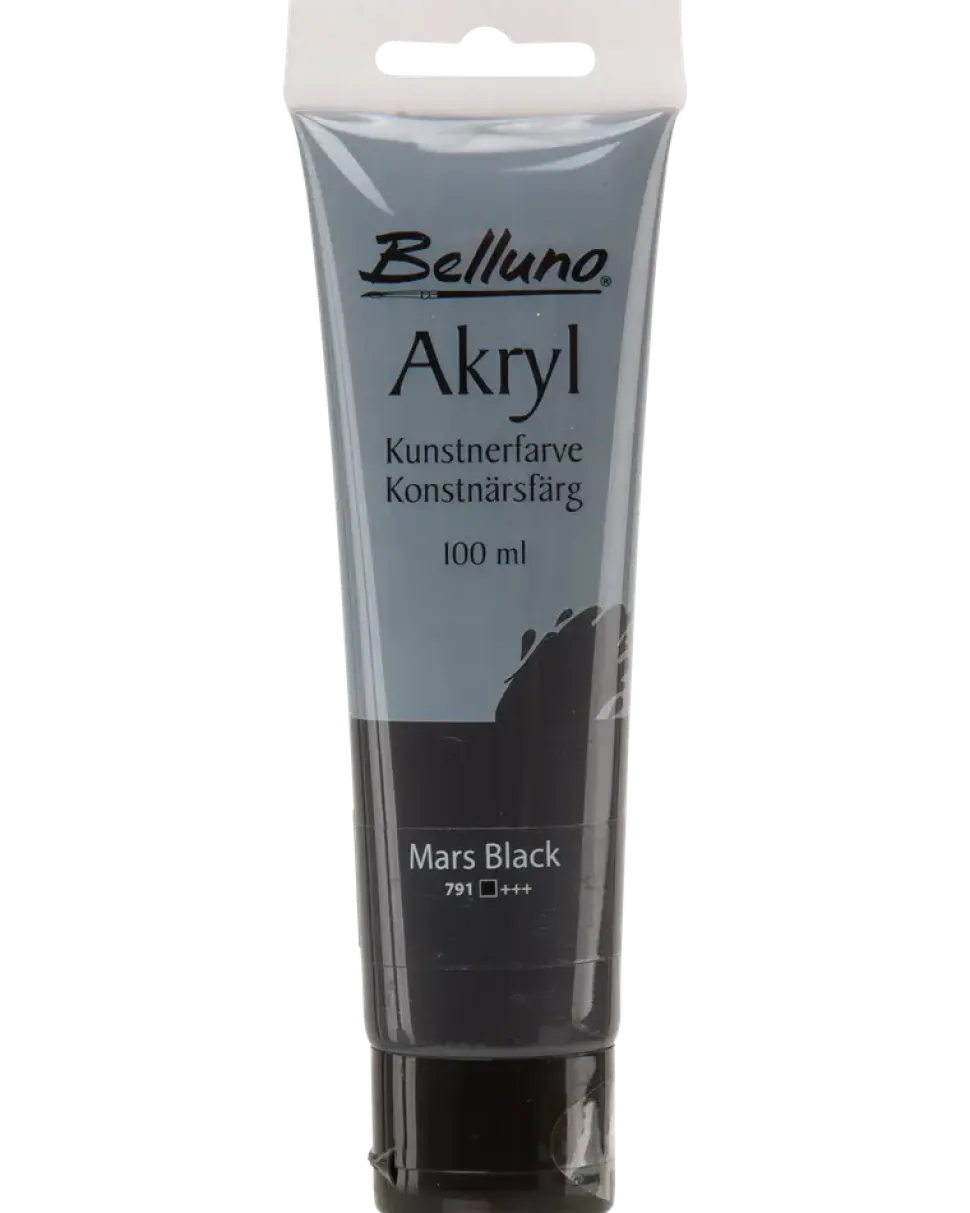 Akrylfärg svart 100 ml