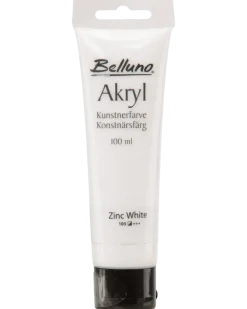 Akrylfärg vit 100 ml