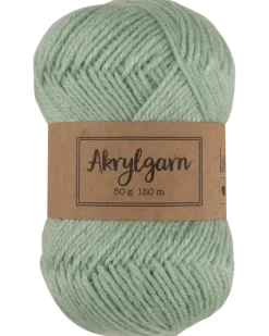 Akrylgarn 50 g - ljusgrön