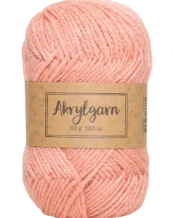 Akrylgarn 50 g ljus orange