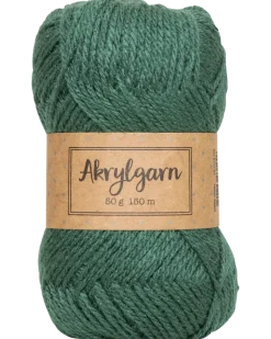 Akrylgarn 50 g mörkgrön