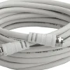 Antennkabel f-kontakt 5m vit