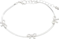 Armband med rosetter - silver