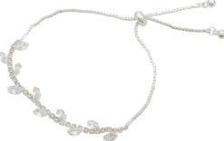 Armband med stenar - silver