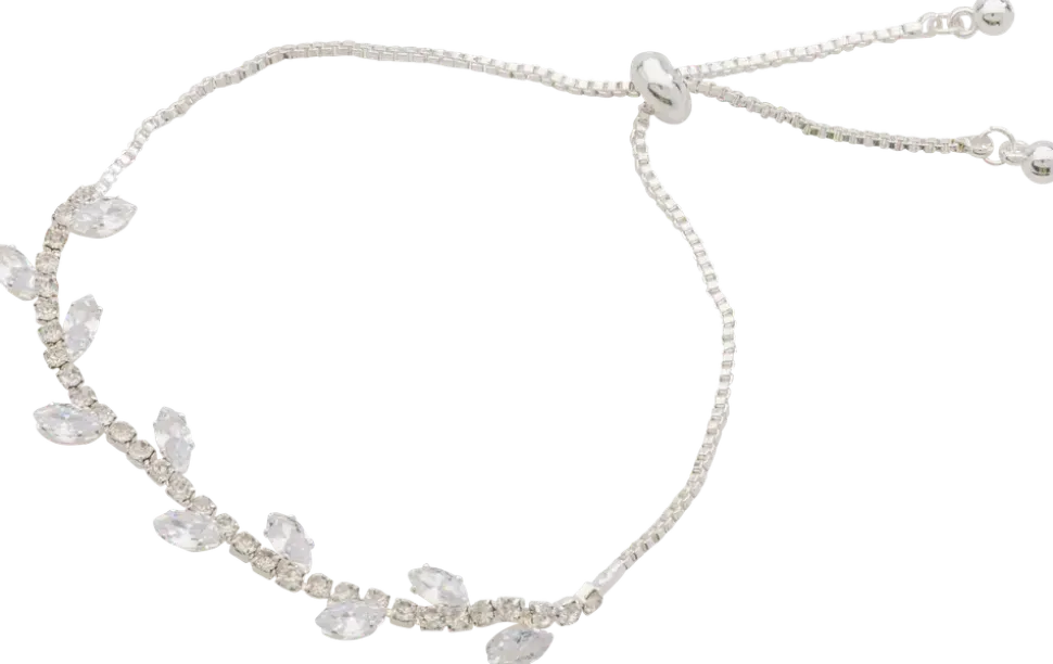 Armband med stenar - silver
