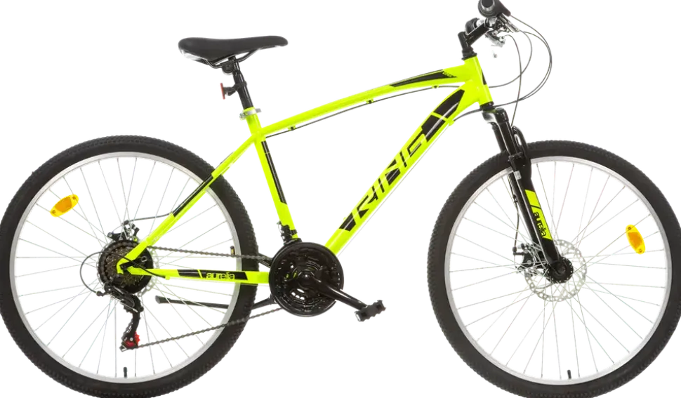Aurelia 26” cykel med 18 växlar - Neon gul