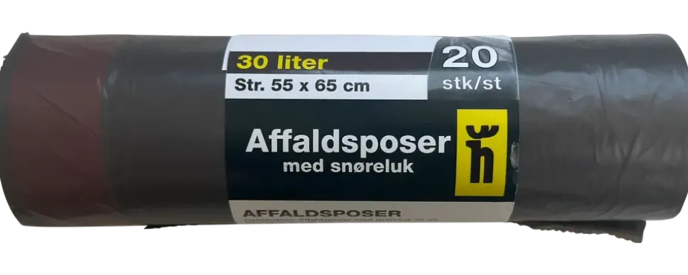 Avfallspåse med dragsko 30 L
