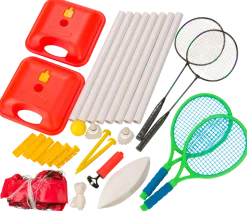 Badminton/tennis/volleybollset 3-i-1