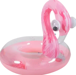Badring Flamingo med glitter