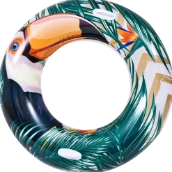 Badring med tropiskt motiv, Ø115 cm