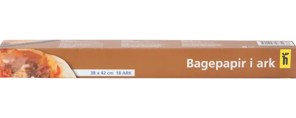 Bakpapper i ark 18 st