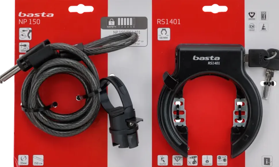 BASTA CYKELLÅS 2-PACK