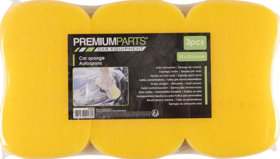 Bilsvamp 12 x 21,5 cm 3-pack
