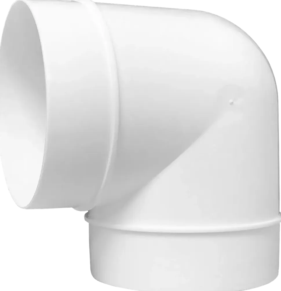 Böjd nippel 90° - Ø100 mm