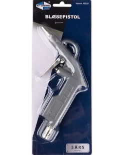 Blåspistol med kort munstycke
