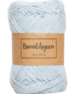 Bomullsgarn 50 g babyblå
