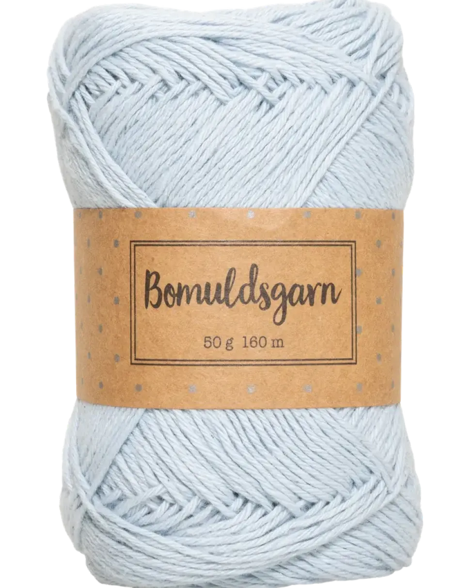 Bomullsgarn 50 g babyblå