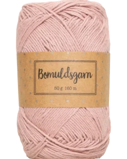 Bomullsgarn 50 g gammalrosa
