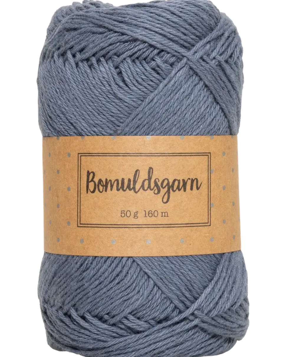 Bomullsgarn 50 g mörkblå