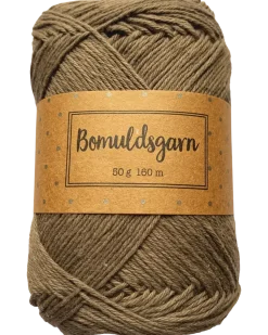 Bomullsgarn 50 g valnöt