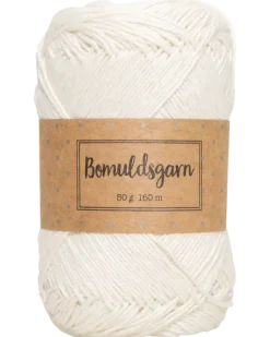 Bomullsgarn 50 g vit
