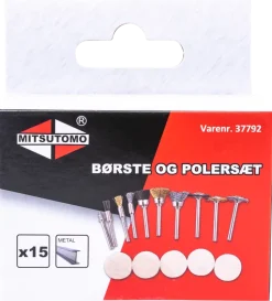 Borst- och polerset Ø3 mm 15 delar