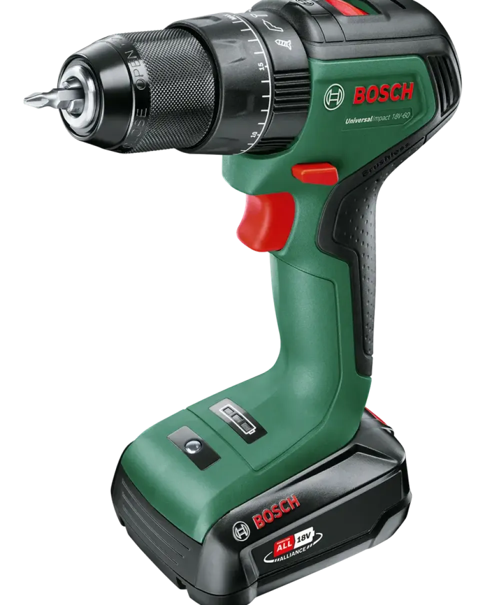 Bosch UniversalImpact 18V slagborrmaskin/skruvdragare inkl. batteri