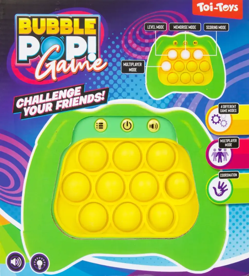 Bubble pop-reaktionsspel - blandade färger