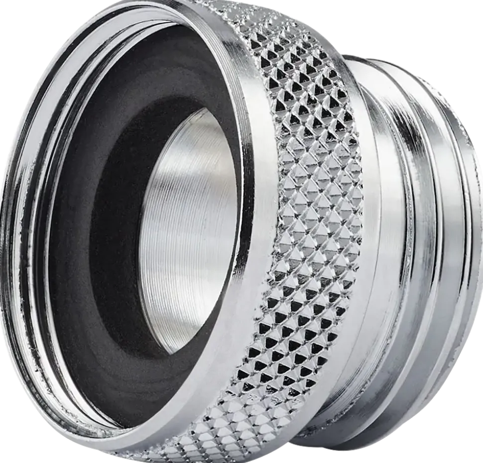Bussning 22mmx1/2" kromad