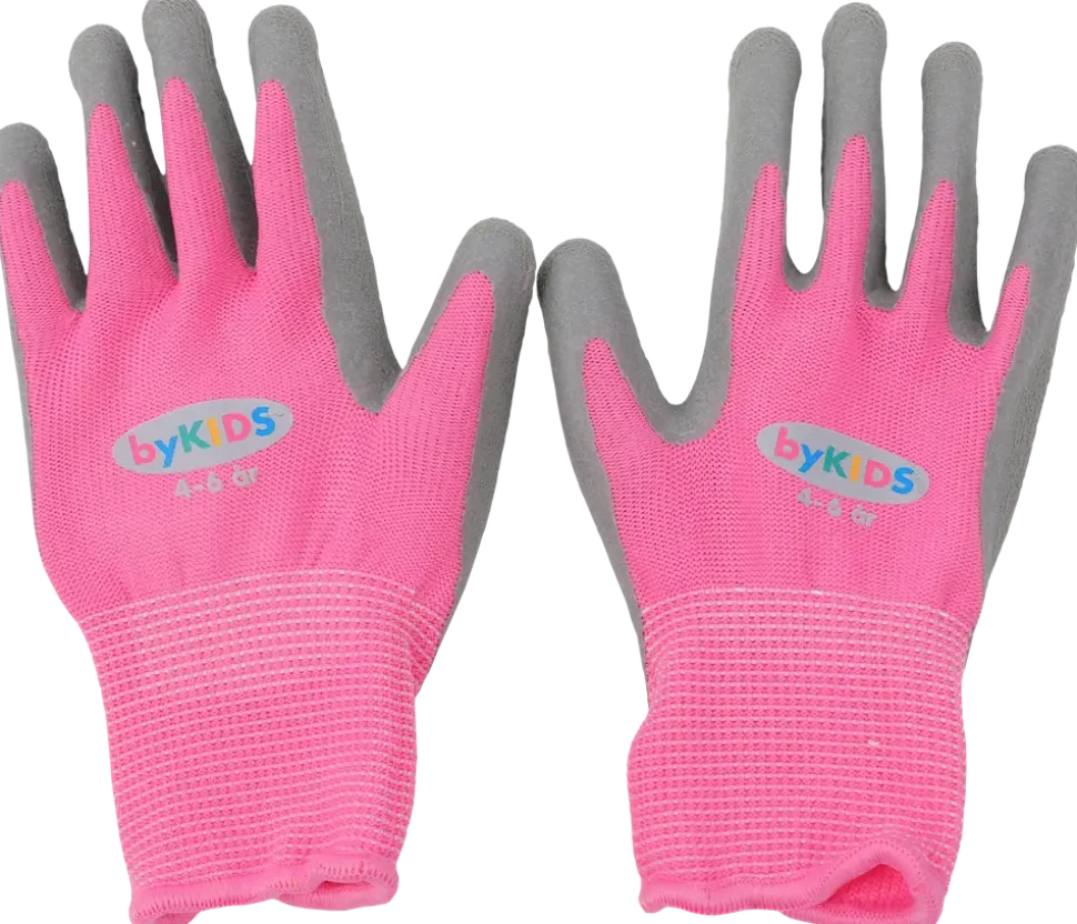 byKIDS Junior handskar stl 4-6 år - rosa