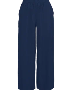Byxor med vida ben - Navy