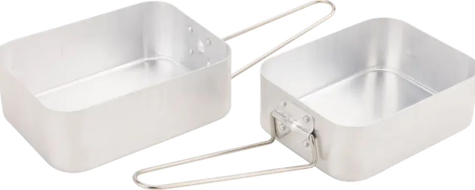 Camping kastrullset aluminium 2 delar