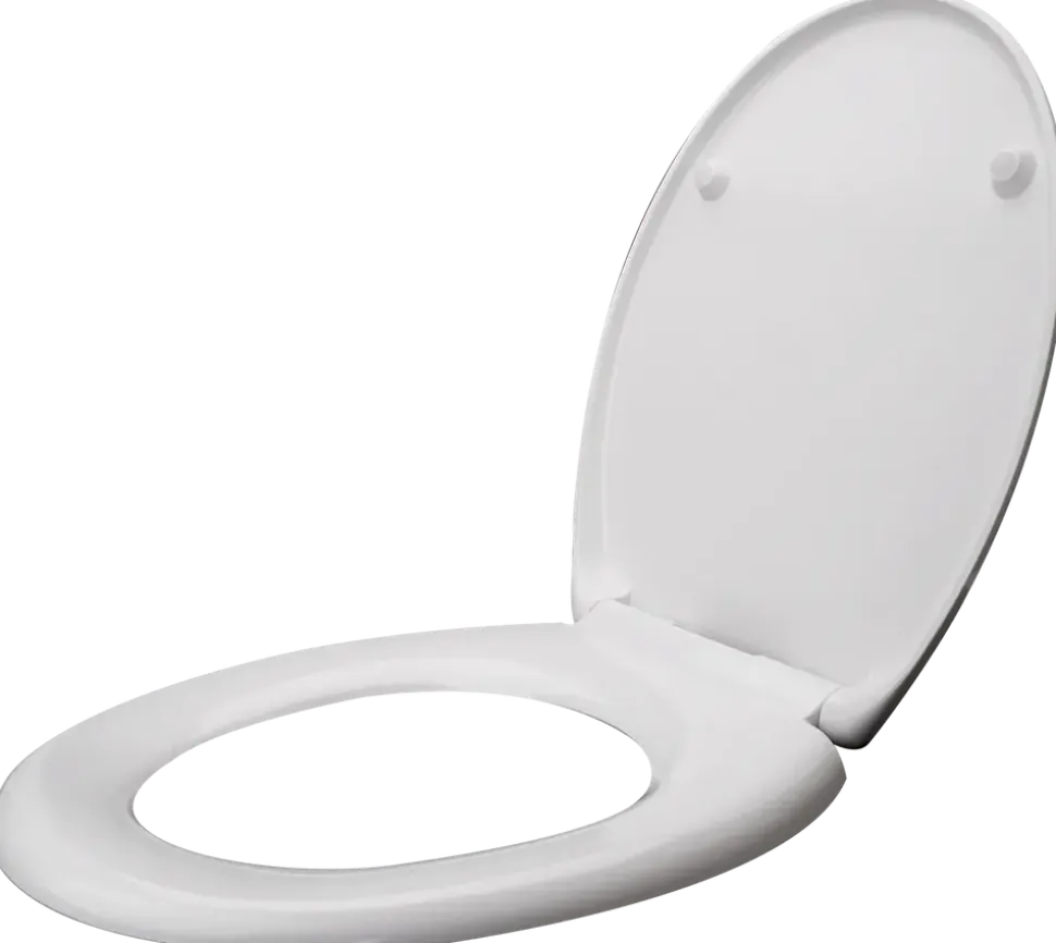 CARLSBAD Toalettsits uni med quick-release - vit