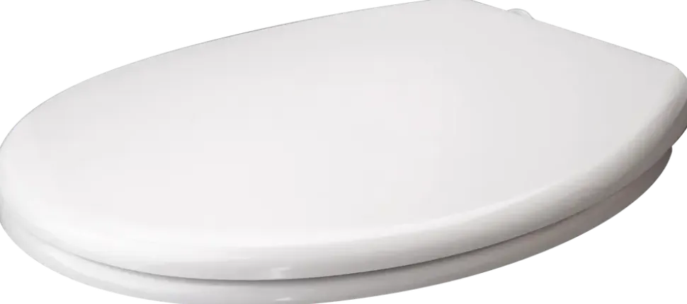 CARLSBAD Toalettsits uni med quick-release - vit