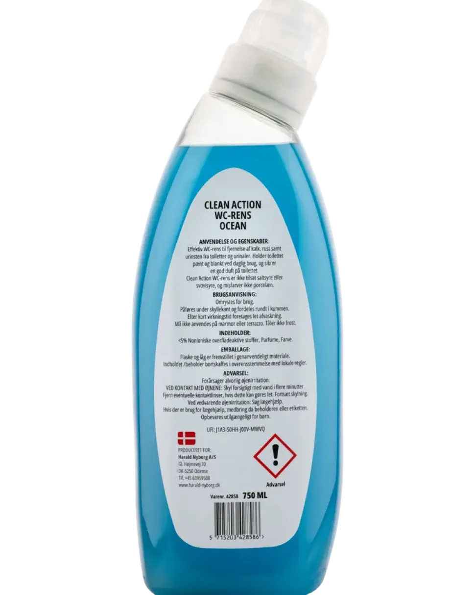 Clean Action WC Rens 750 ml - Ocean