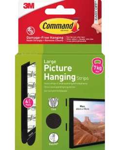Command™ Strips Tavelupphängning - Svart L