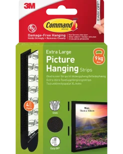 Command™ Strips Tavelupphängning - Svart XL