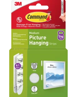 Command™ Strips Tavelupphängning - Vit M