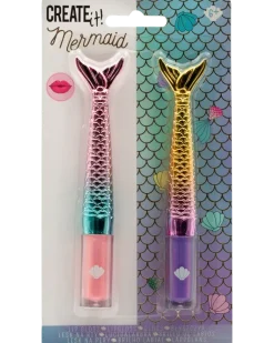CREATEit Lip Gloss Mermaid 2 st. - olika mönster
