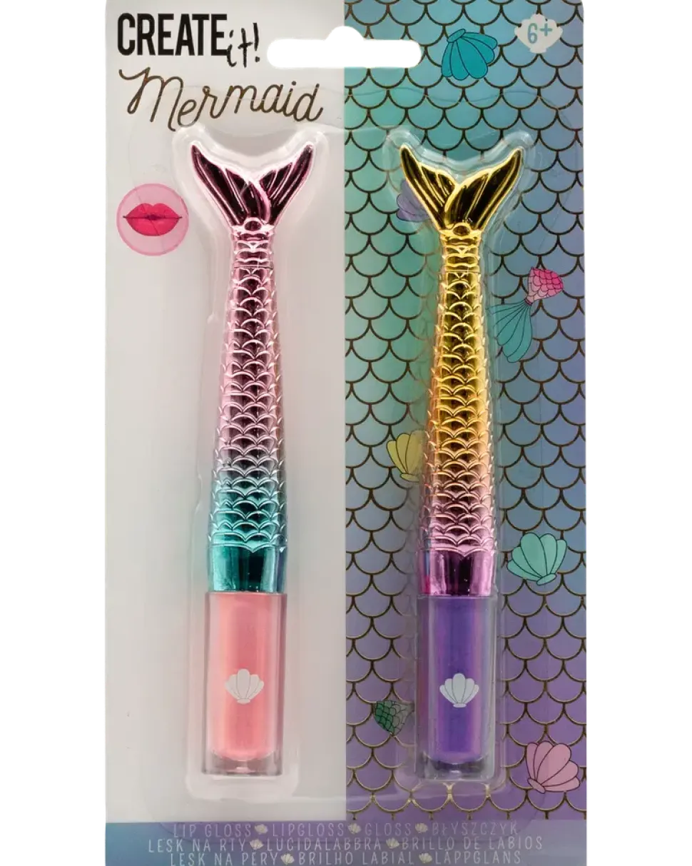 CREATEit Lip Gloss Mermaid 2 st. - olika mönster