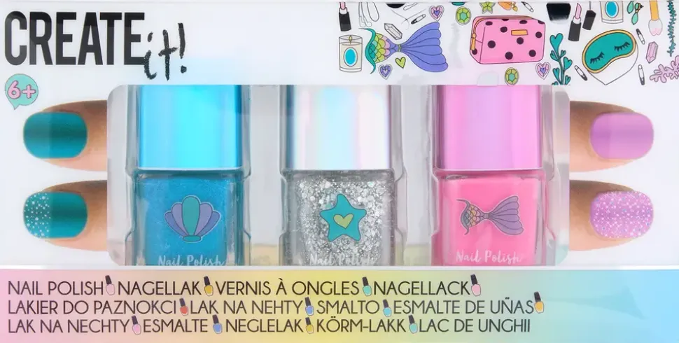 Create It! Nagellack - set med 3 metallicfärger