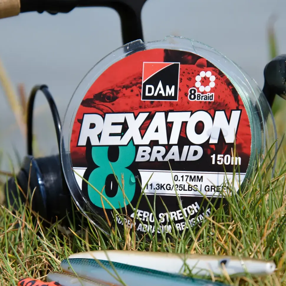 DAM Flätlina 8 Braid 150 m 0,13 mm - grøn