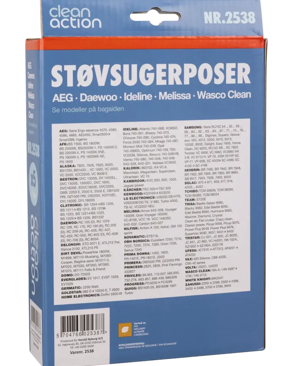 Dammsugarpåsar div märken