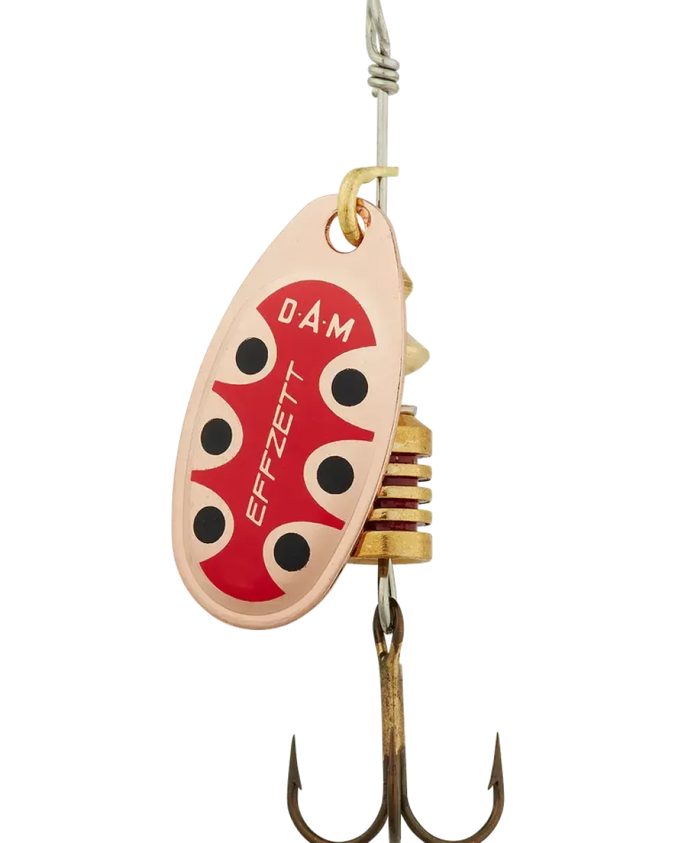 D.A.M. spinnare nr 4 10 g Copper Black Dot