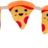 DanPet hundleksak pizza på rep 55 cm